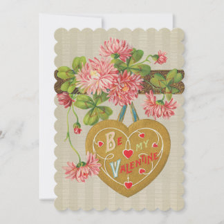 Vintager Valentinstag Dankeskarte