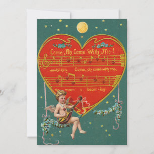 Vintager Valentinstag Feiertagskarte