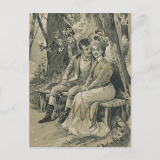 Vintager Valentinstag Feiertagspostkarte