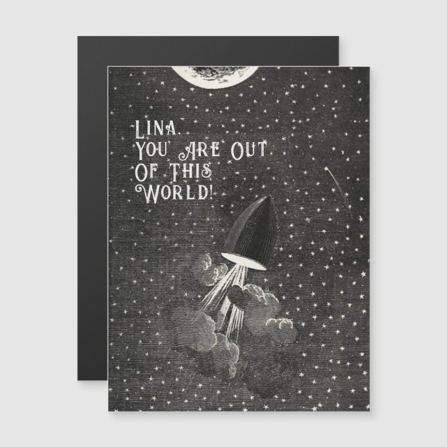 Vintager Valentinstag Magnetkarte (Vorne/Hinten)