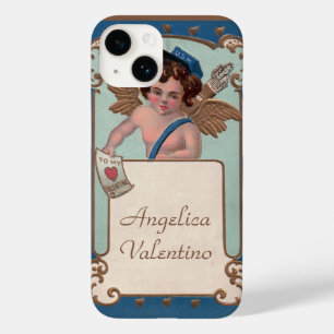 Vintager Valentinstag, Tscherub mit Liebe Letters title_seo2