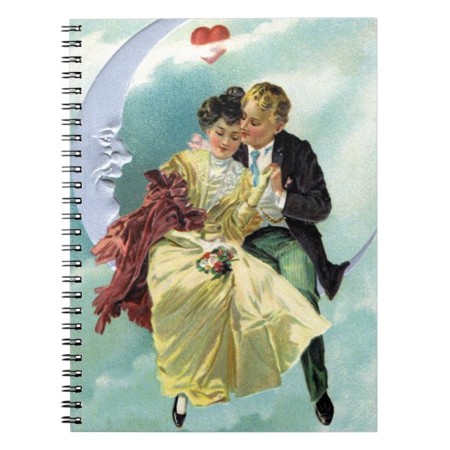 Vintager Valentinstag Viktorianische Liebe und Rom Notizblock (Vorderseite)