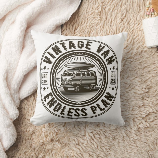 Vintager Van-Endless-Plan Kissen (Decke)