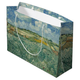 Vintager Van Gogh Schlicht bei Auvers mit Regenwol Große Geschenktüte