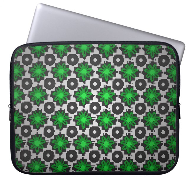 Vintager Vance-Stil. Blume Vintag nahtlos p Laptopschutzhülle (Vorderseite)