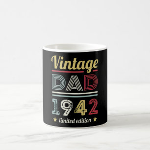 Vintager Vater 1942 80. Geburtstagsgeschenk Männe Kaffeetasse