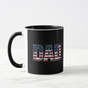 Vintager Vater USA Flagge, Tag des Vaters Tasse