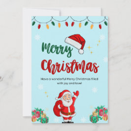 Vintager Vater Weihnachten Postkarte