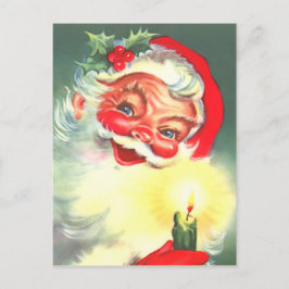 Vintager Vater Weihnachten Postkarte