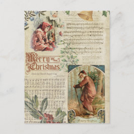 Vintager Vater Weihnachten und Musik Ephemera