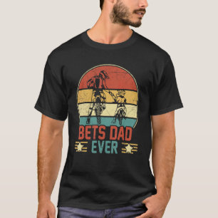 Vintager Vatertag Bester Vater je mit Motorrädern T-Shirt