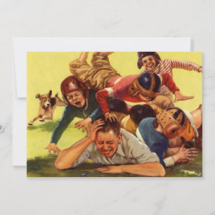 Vintager Vatertag, Fußballkinder und Familienhund