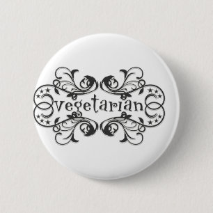 Vintager Vegetarier Button