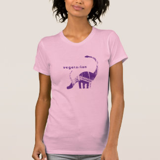 Vintager vegetarischer Brachiosaurus lila T-Shirt