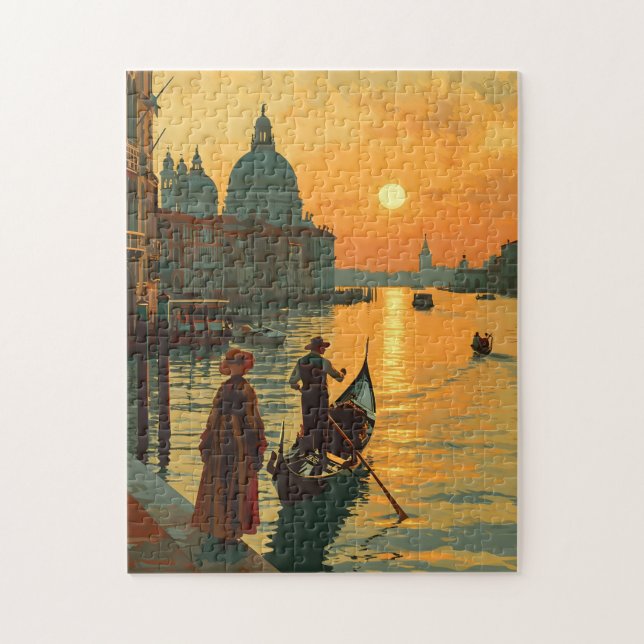 Vintager Venedig-Sonnenuntergang (Vertikal)