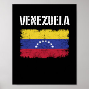 Vintager venezolanischer Flaggenstolz Venezuela Poster