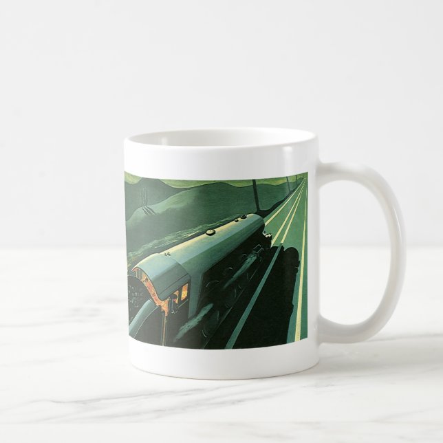 Vintager Verkehr, Hochgeschwindigkeitszug Kaffeetasse (Rechts)