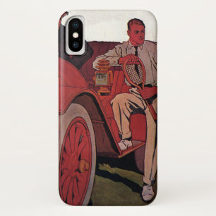 Vintager Verkehr Männer Antike Cabrio iPhone X Hülle