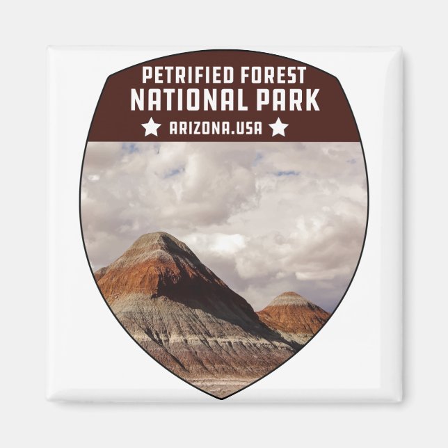 Vintager versteinerter Wald Nationalpark Arizona Magnet (Vorne)