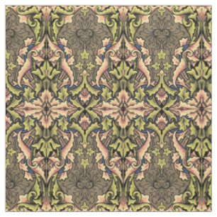 Vintager Verzierter Jugendstil Stoff