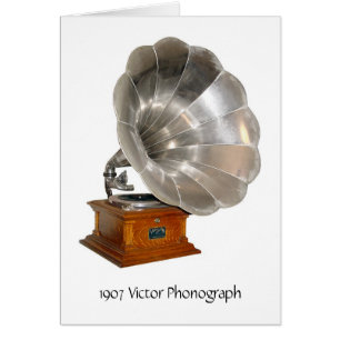 Vintager Victor-Plattenspieler 1907,