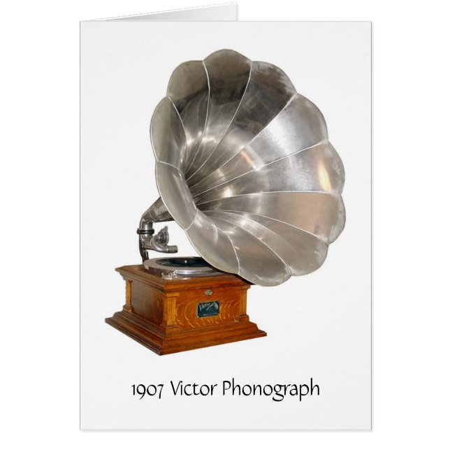 Vintager Victor-Plattenspieler 1907, (Vorne)