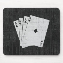 Vintager vier As-Poker Themed Mousepad