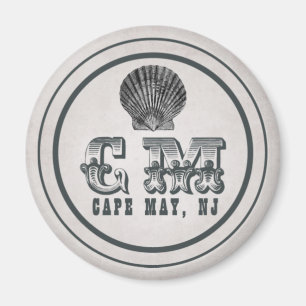 Vintager Viktorianischer CapMay New Jersey Beach T Magnet