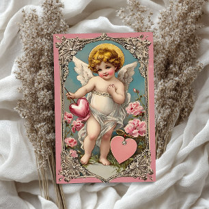 Vintager Viktorianischer Engel Valentine Seidenpapier