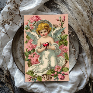 Vintager Viktorianischer Engel Valentine Seidenpapier