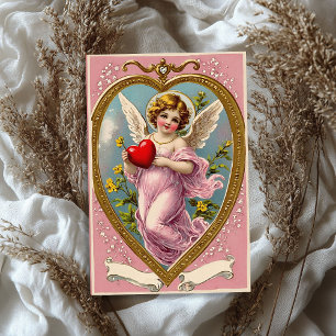 Vintager Viktorianischer Engel Valentine Seidenpapier