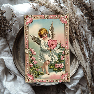 Vintager Viktorianischer Engel Valentine Seidenpapier