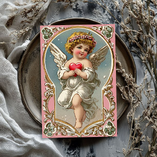 Vintager Viktorianischer Engel Valentine Seidenpapier
