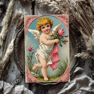 Vintager Viktorianischer Engel Valentine Seidenpapier