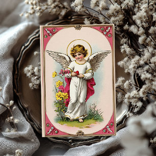 Vintager Viktorianischer Engel Valentine Seidenpapier