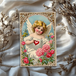 Vintager Viktorianischer Engel Valentine Seidenpapier