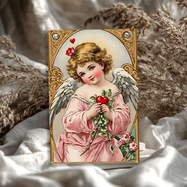 Vintager Viktorianischer Engel Valentine Seidenpapier (Vintage Victorian cupid angel Valentine's day Tissue Paper)