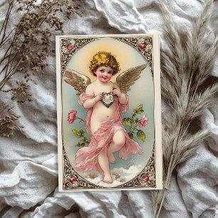 Vintager Viktorianischer Engel Valentine Seidenpapier