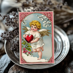 Vintager Viktorianischer Engel Valentine Seidenpapier