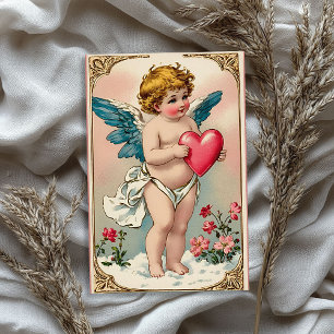 Vintager Viktorianischer Engel Valentine Seidenpapier