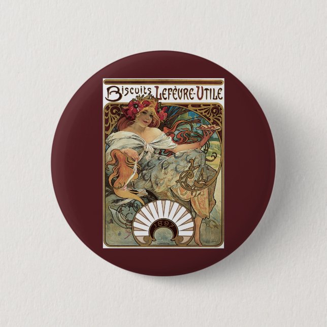 Vintager Viktorianischer Jugendstil von Alphonse M Button (Vorderseite)