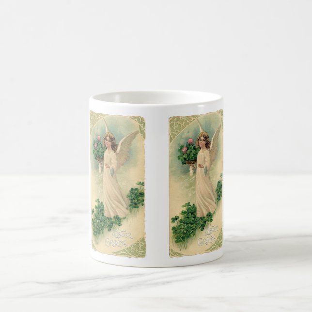 Vintager Viktorianischer Osterangel mit Blume Kaffeetasse (Mittel)