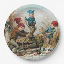 Vintager viktorianischer pappteller