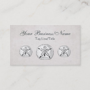 Vintager Viktorianischer Sandstrand Visitenkarte