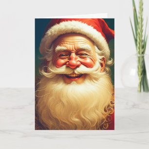 Vintager Viktorianischer Weihnachtsmann Karte