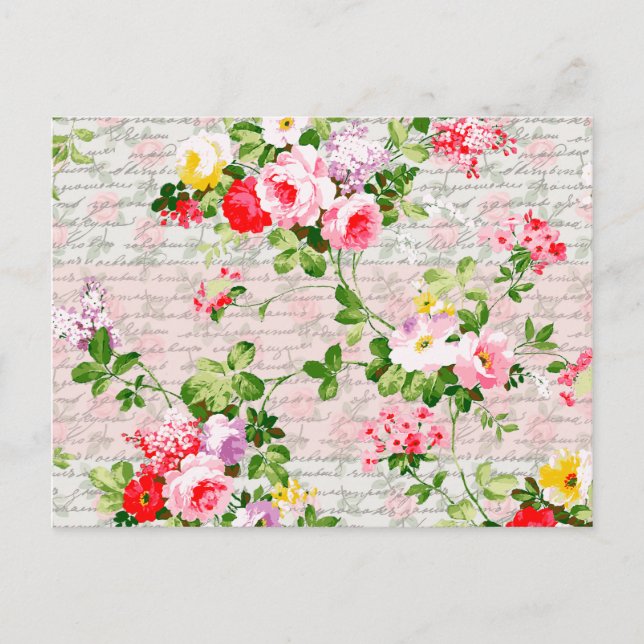 Vintager Viktorianischer Whimsikgarten Postkarte (Vorderseite)