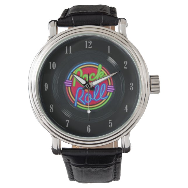 Vintager Vinyl Record - Armbanduhr 2 (Vorderseite)
