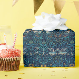 Vintager Vogel William Morris florale Vogelkunst Geschenkpapier