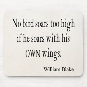 Vintager Vogel Williams Blake steigen an, Mousepad