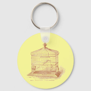 Vintager Vogelkäfig Schlüsselanhänger